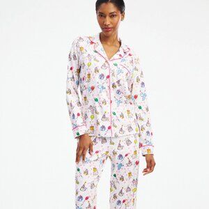 Roller Rabbit Long Sleeve Birthday Pajama Set | Size Small